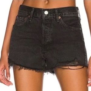 AGOLDE Parker Short - Black, Size 25